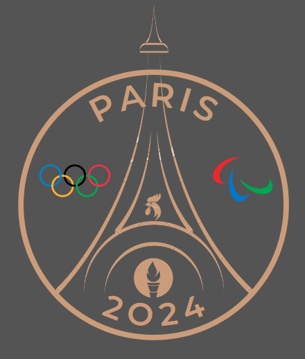 Voici mon logo avec la flamme en bas, le logo des JO/JP puis un coq au milieu.